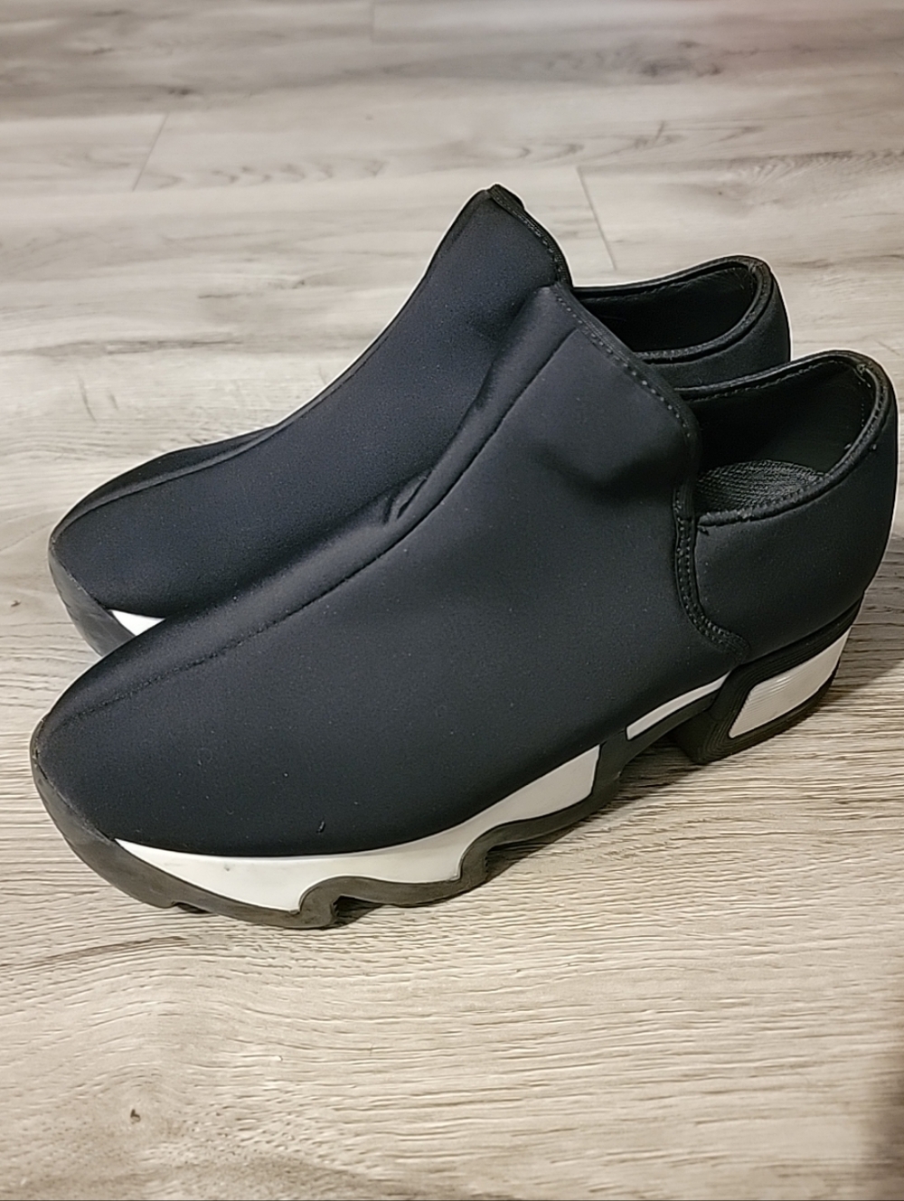 iRi WES I Sneaker Womens Black 37 Outline Low Top Neoprene Made In Italy Shoes